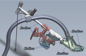Here are some pretty amazing pieces of equipment built around a Bosch® 11264EVS Chipping Hammer. The ExoRam® for stand-up operations, the DustRam® for breaking the tile free, the ChipRam® to radically block chips and dust, and the SkiRam® to protect the Bosch® base. Here are some pretty amazing pieces of equipment built around a Bosch® 11264EVS Chipping Hammer. The ExoRam® for stand-up operations, the DustRam® for breaking the tile free, the ChipRam® to radically block chips and dust, and the SkiRam® to protect the Bosch® base.