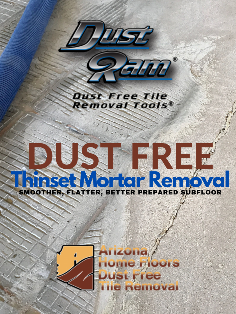 how to remove thinset mortar