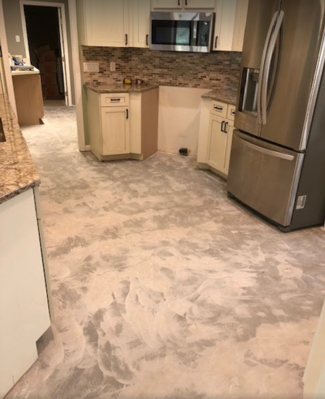 after dustless kitchen tile floor removal