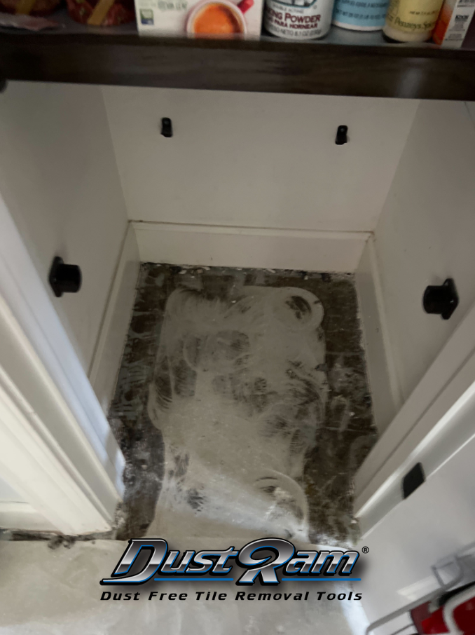 pantry tile removal