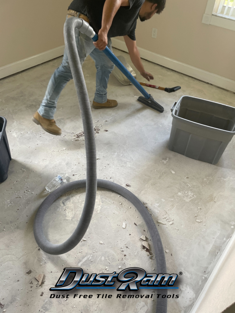 dustram removing tile