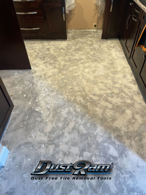 Case Study Removal of 597 Square Feet of Tile in Cooper City